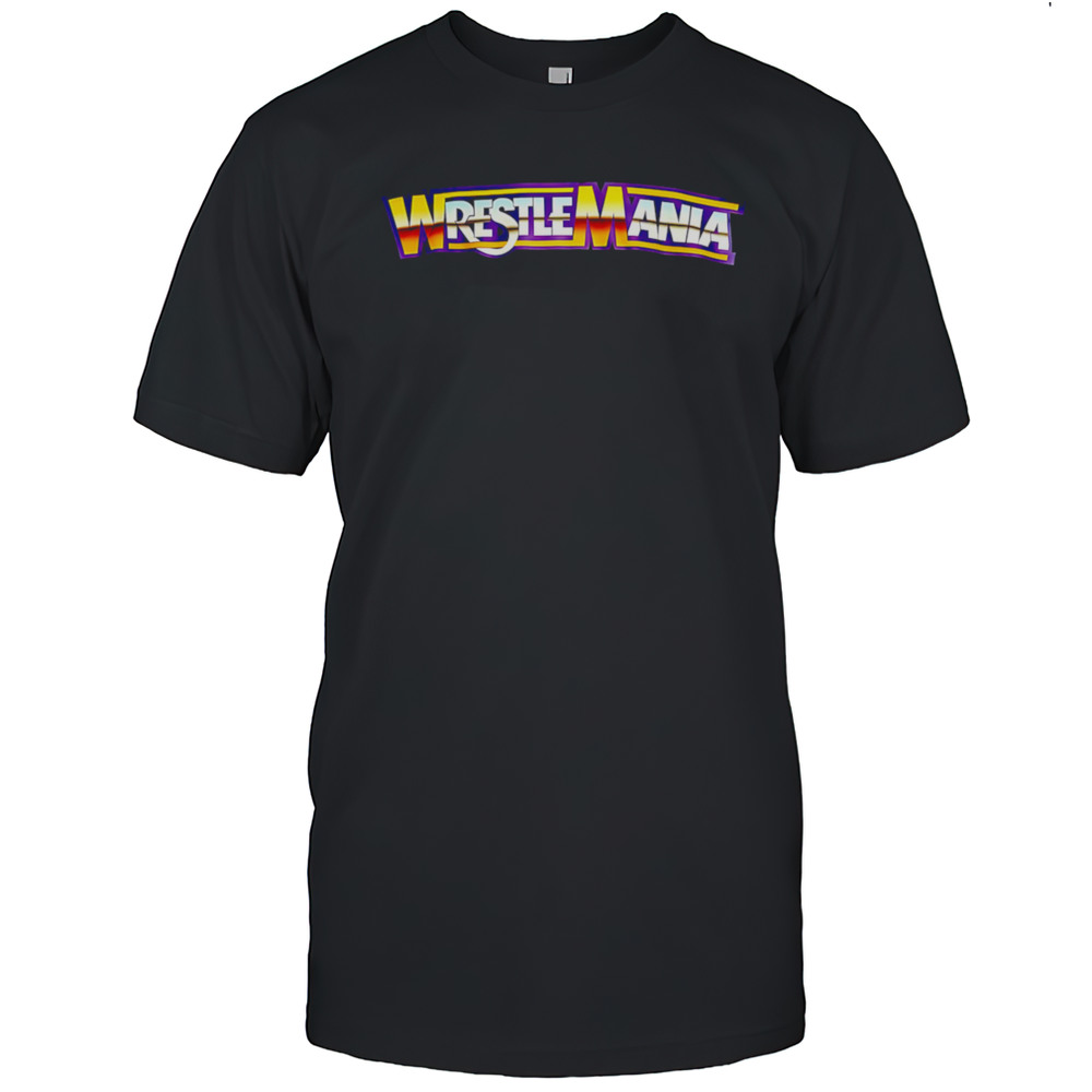 Wrestlemania Design Letter Shirt