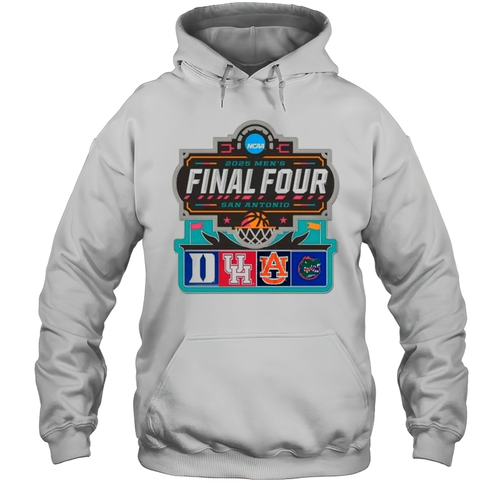 2025 NCAA Mens Final Four Premium Duke Houston Auburn Florida Gators Shirt Unisex Hoodie