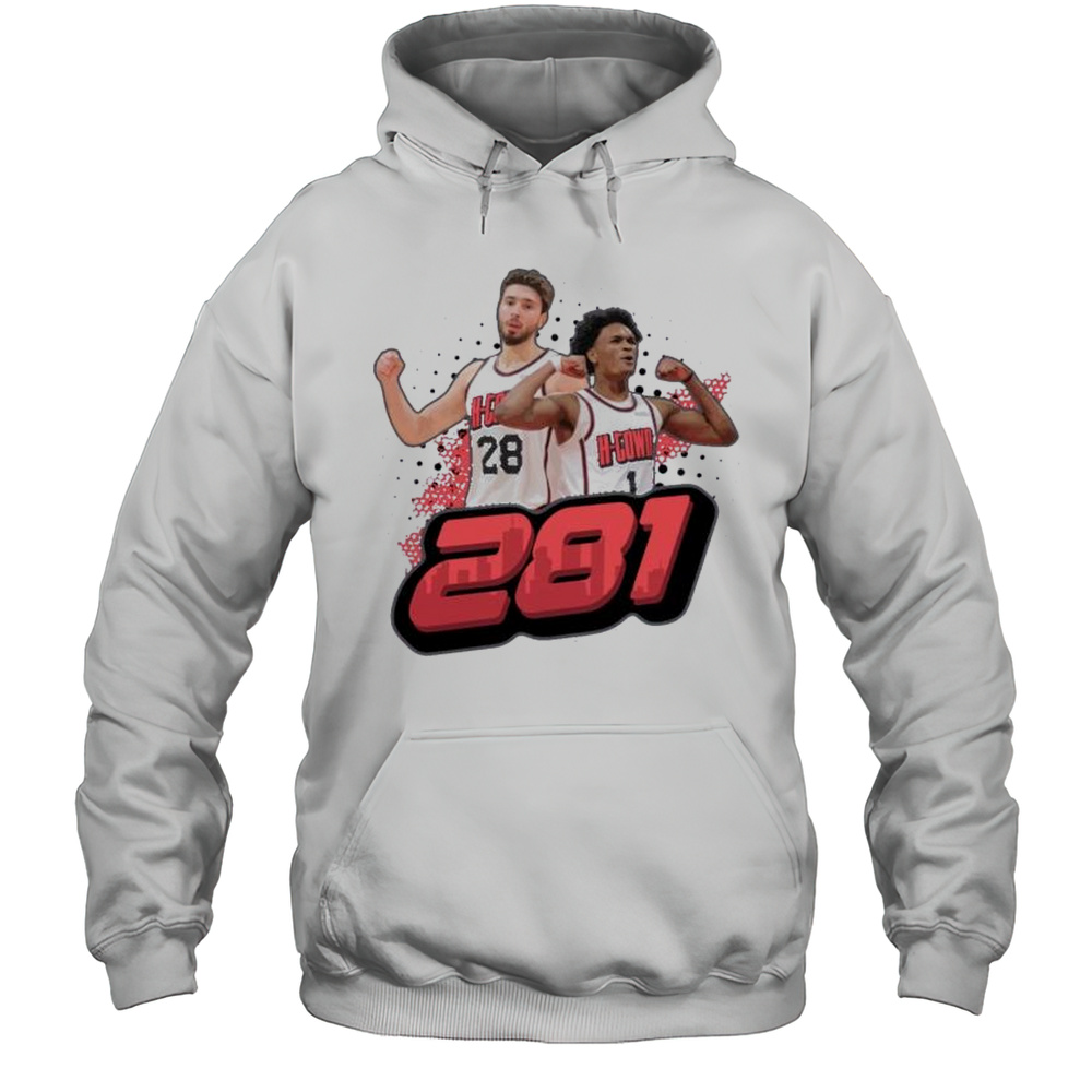 Alperen Sengun And Amen Thompson Houston Rockets 281 Shirt Unisex Hoodie