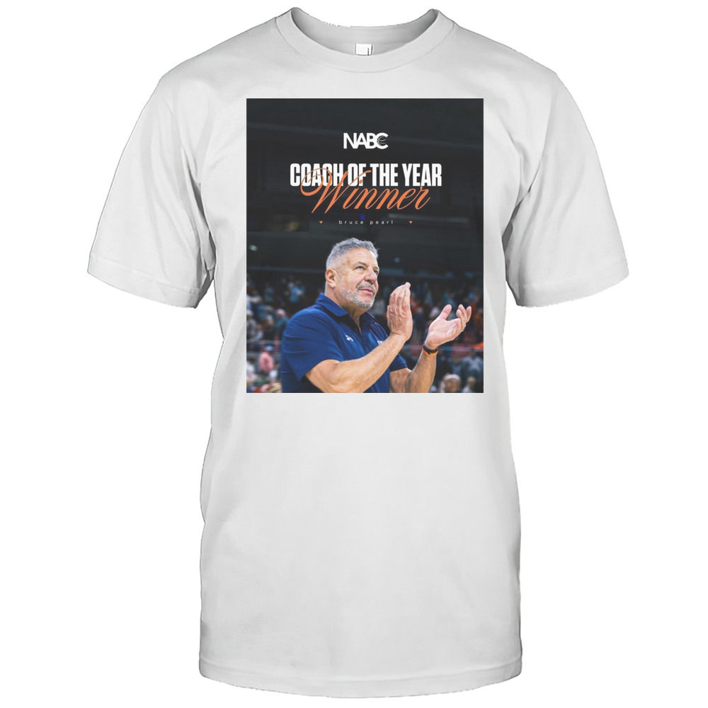 Auburn Tigers Mens Basketball Congrats Bruce Pearl NABC Coach Of The Year Winner Poster T-shirt