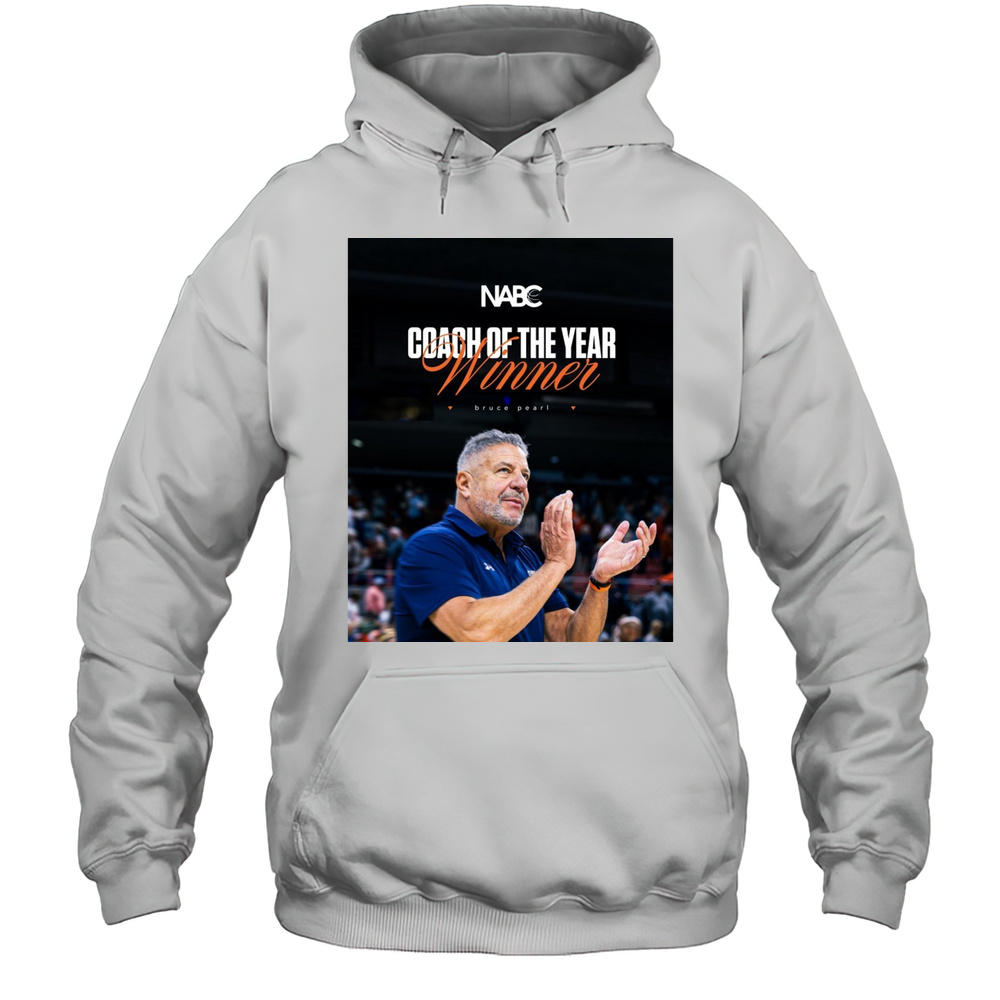 Auburn Tigers Mens Basketball Congrats Bruce Pearl NABC Coach Of The Year Winner Poster T-shirt Unisex Hoodie