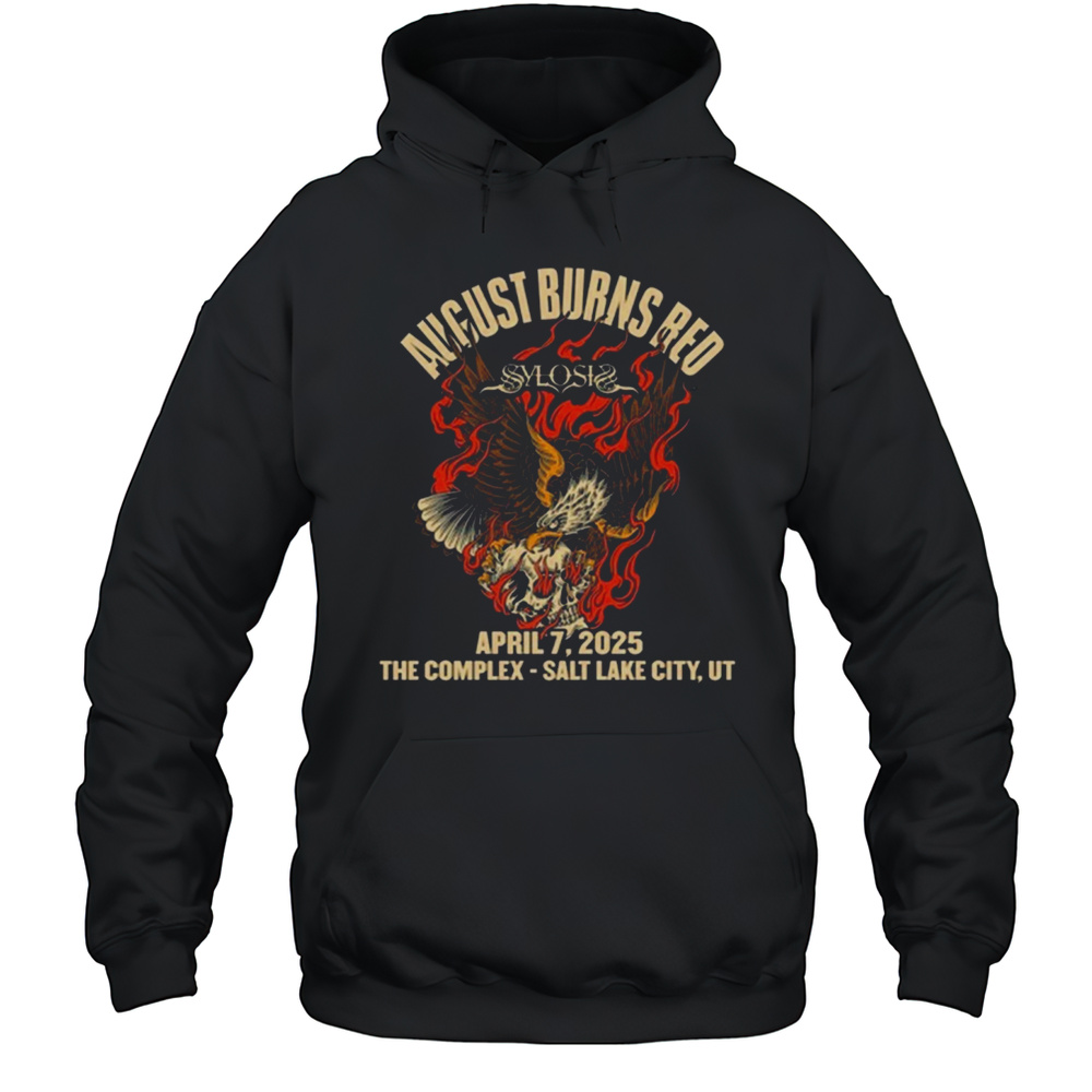 August Burns Red April 7 2025 The Complex Salt Lake City UT T-shirt Unisex Hoodie