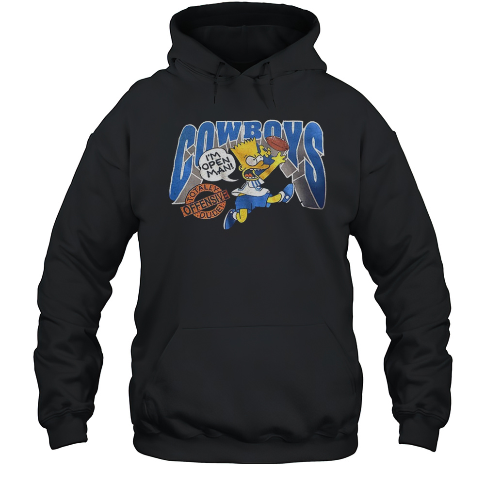 Bart Simpsons Dallas Cowboys Im Open Man Shirt Unisex Hoodie
