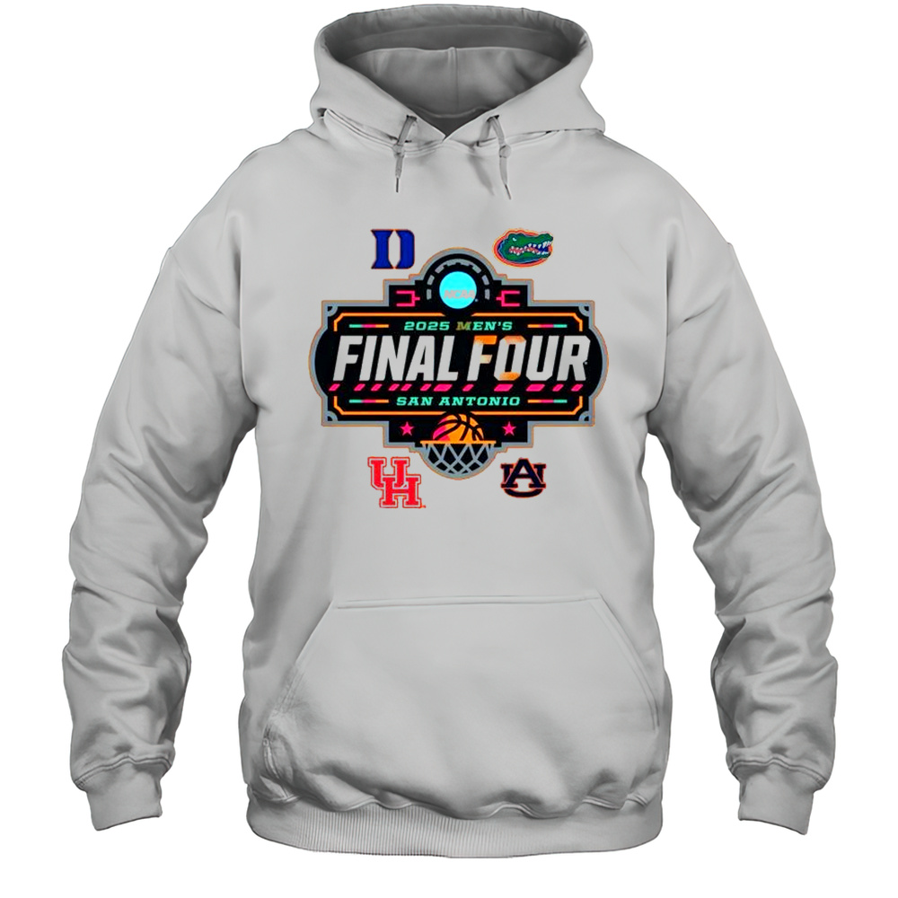 Duke Houston Auburn Florida 2025 NCAA Mens Basketball Final Four Premium Logo Shirt Unisex Hoodie