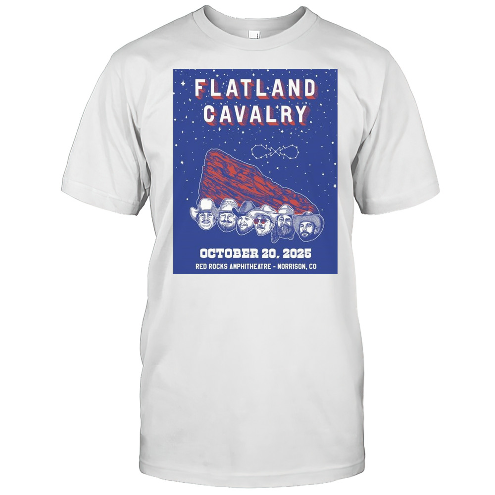 Flatland Cavalry October 20 2025 Colorado Red Rocks Amphitheatre Morrison CO T-shirt