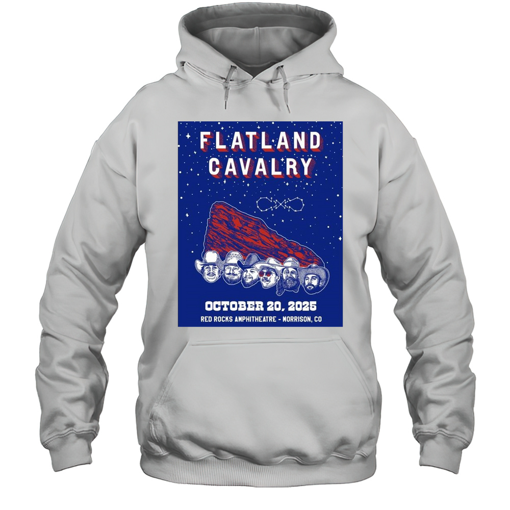 Flatland Cavalry October 20 2025 Colorado Red Rocks Amphitheatre Morrison CO T-shirt Unisex Hoodie