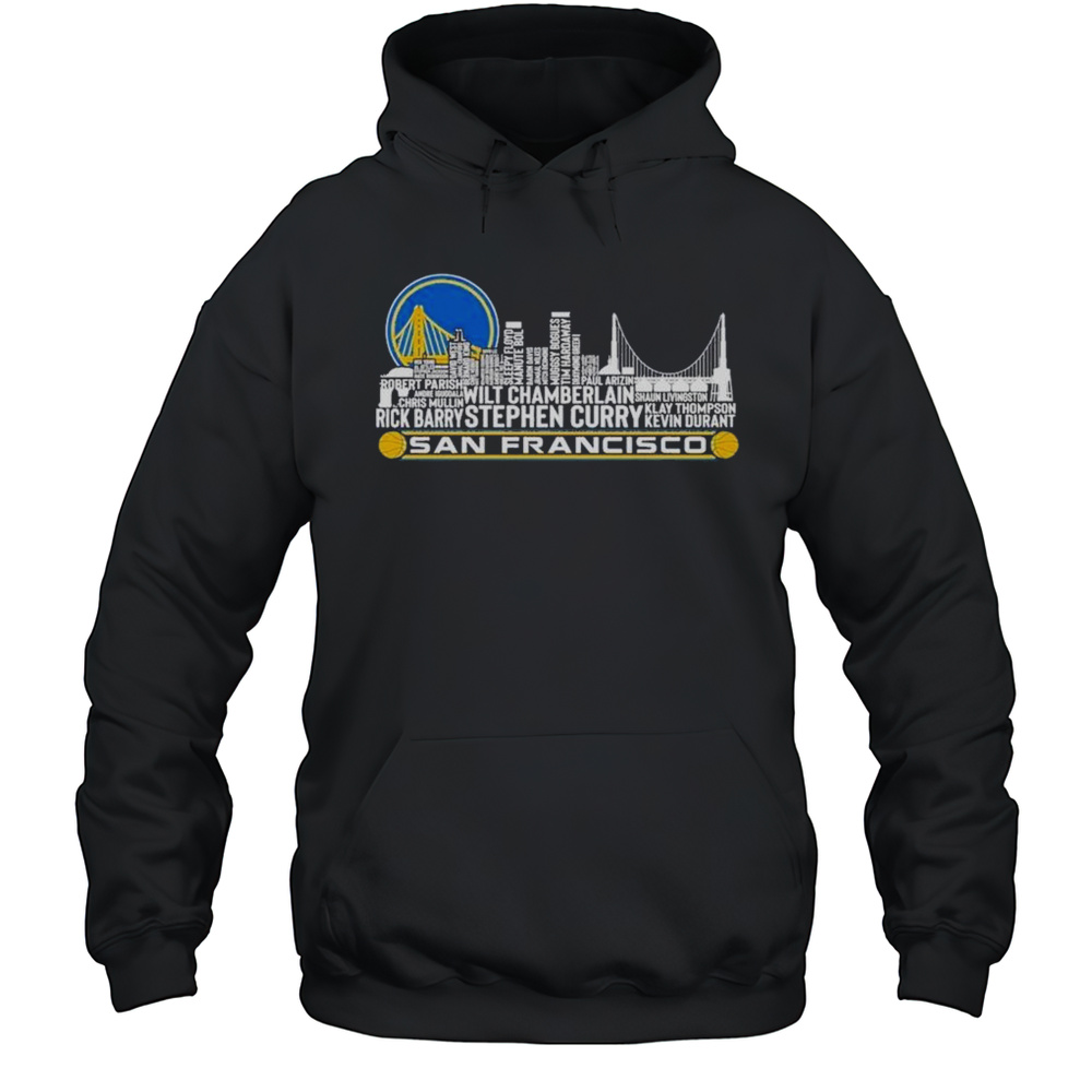 Golden State Warriors NBA 2025 Skyline Names Shirt Unisex Hoodie