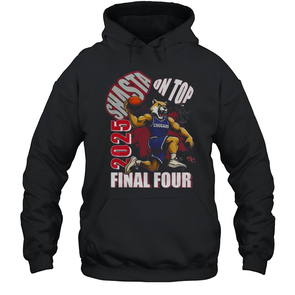 Houston Cougars 2025 NCAA Final Four Mascot Basketball Shirt Unisex Hoodie