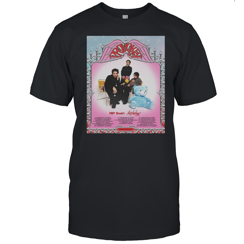 Provoker US Tour 2025 Rip Swirl Faerybabyy 5 17 Pasadena Ca Cruel World 5 28 Phoenix Az Crescent Ballroom T-shirt