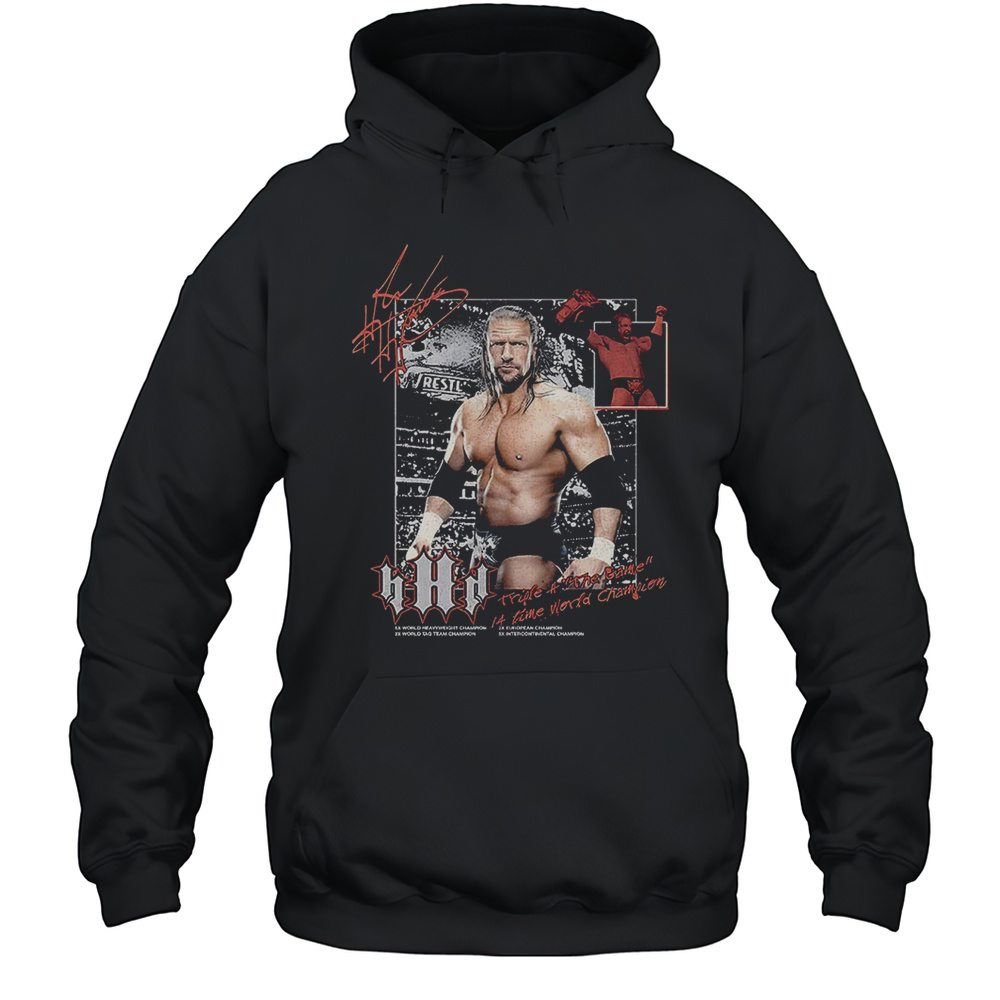 Triple H WWE The Game Its Time World Champion Shirt Unisex Hoodie