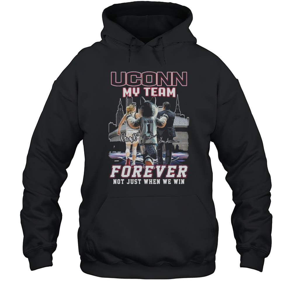 UConn Huskies 2025 Basketball My Team Forever Signatures T-Shirts Unisex Hoodie