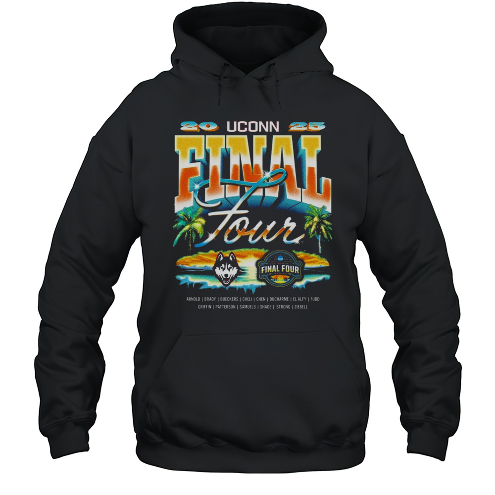 Uconn Huskies Womens Basketball 2025 Final Four T-Shirts Unisex Hoodie