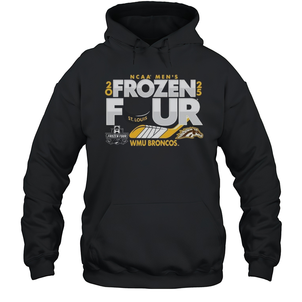 WMU Broncos Mens Hockey 2025 Frozen Four St. Louis Shirt Unisex Hoodie