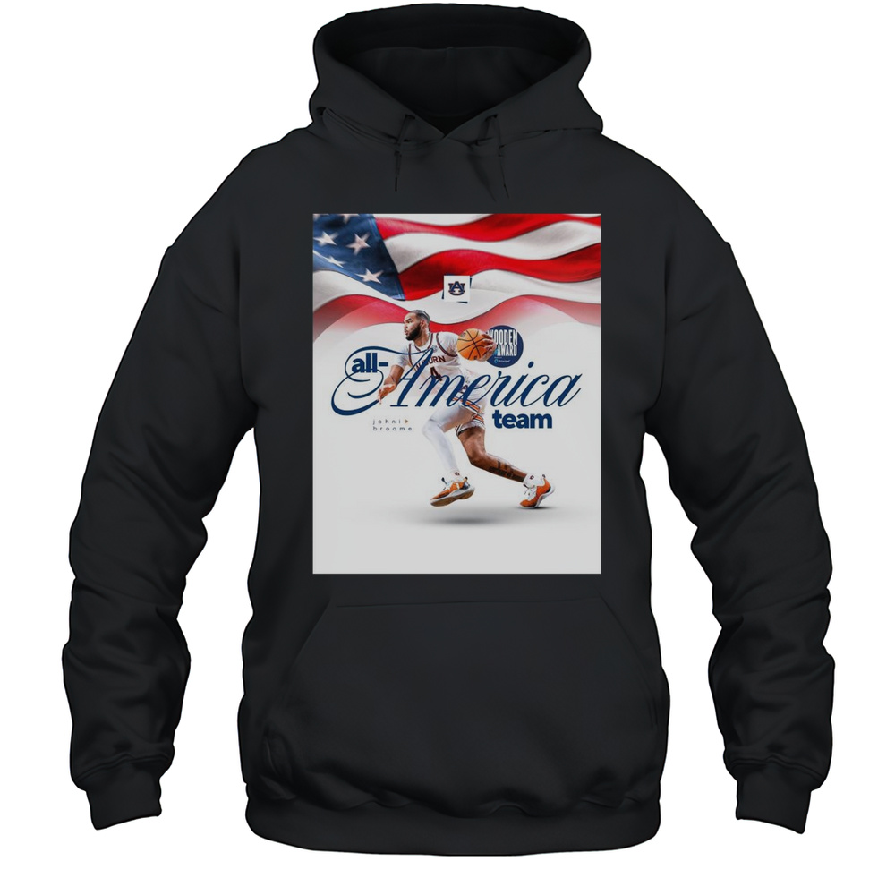 Auburn Tigers Basketball All-America Team Johni Broome Wooden Award T-shirt Unisex Hoodie