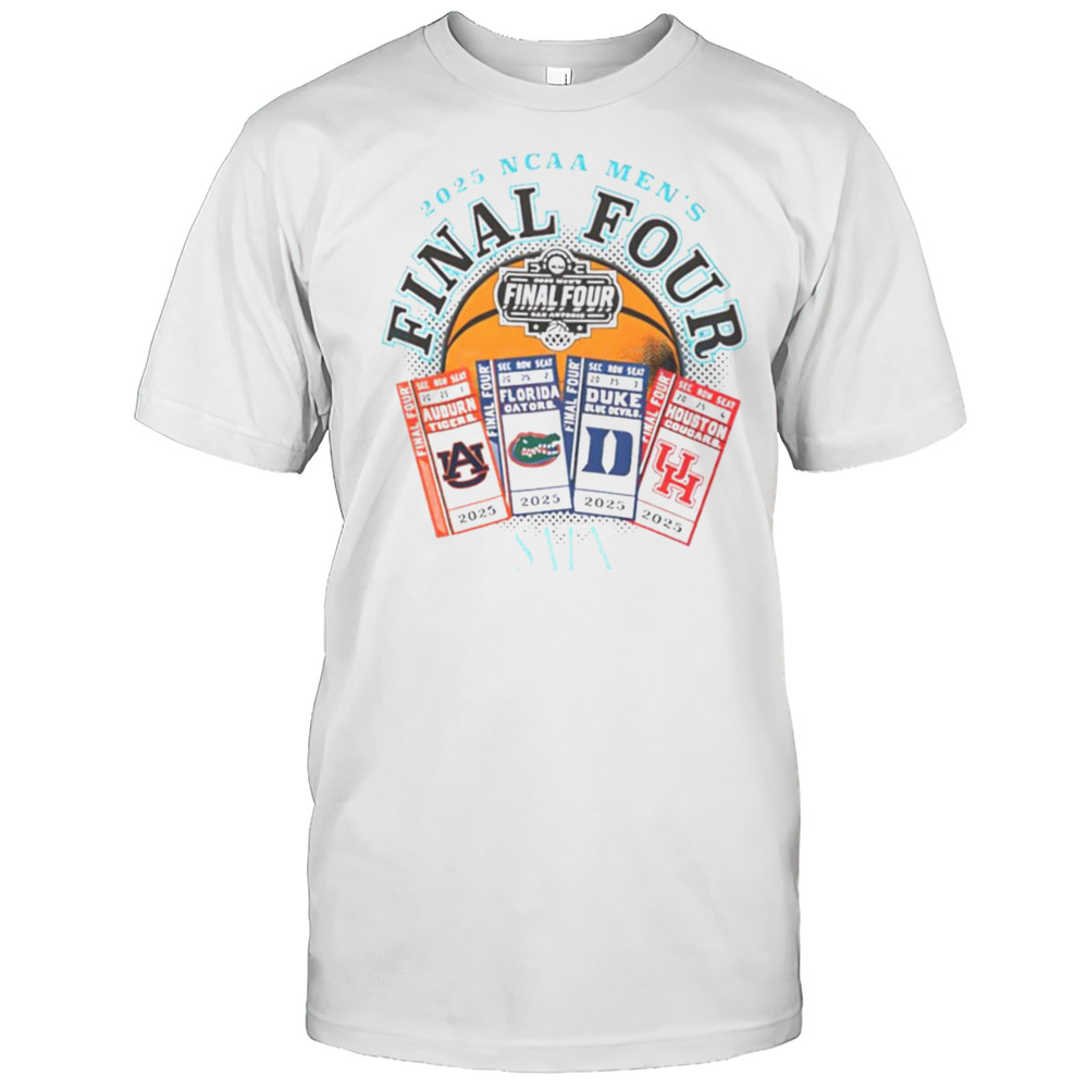 Auburn X Florida X Duke X Houston 2025 NCAA Mens Final Four Sat X Shirt