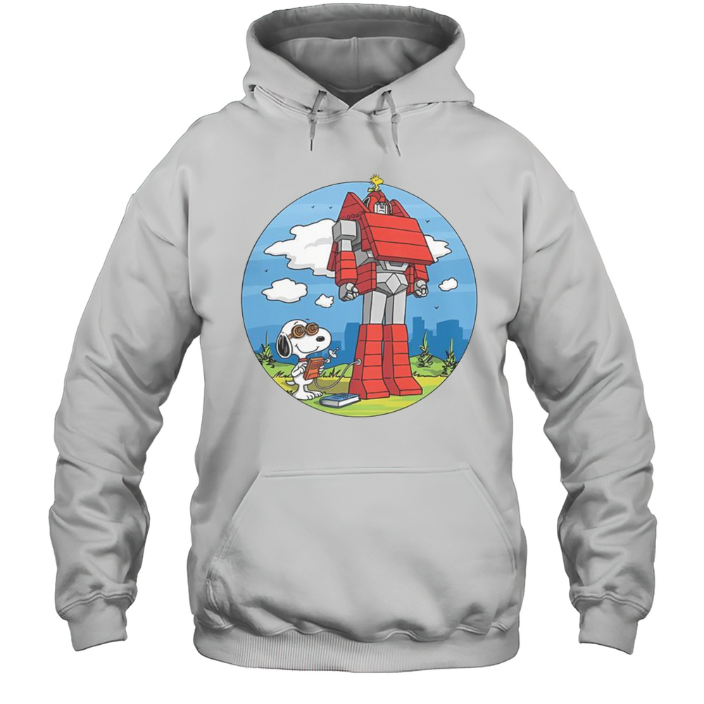 Awesome Beagletron 5000 Peanuts Snoopy Woodstock T-Shirt Unisex Hoodie