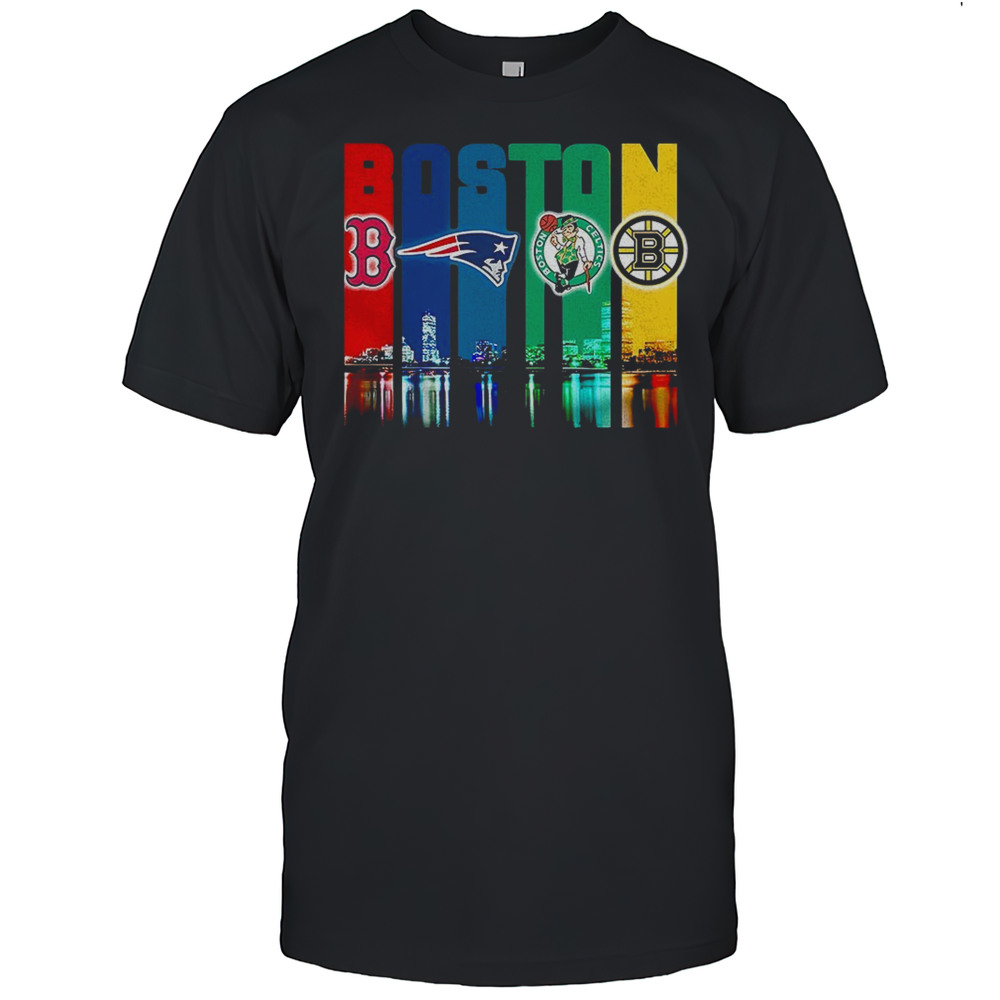 Boston Red Sox New England Patriots Boston Celtics Boston Bruins City Shirt