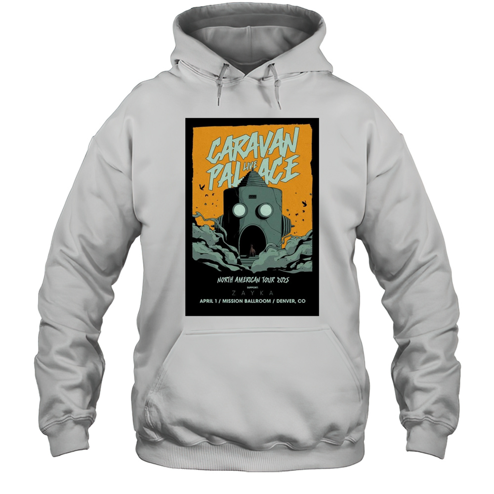 Caravan Palace Live Denver CO April 1 North American Tour 2025 Mission Ballroom T-shirt Unisex Hoodie