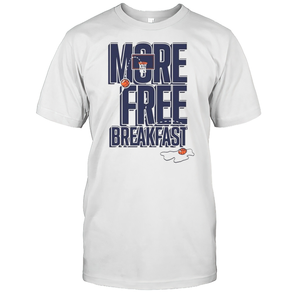 Chaney Johnson Wearing More Free Breakfast Auburn Tigers Basketball 2025 T-shirt
