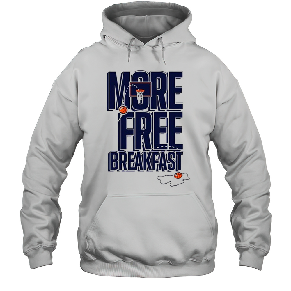 Chaney Johnson Wearing More Free Breakfast Auburn Tigers Basketball 2025 T-shirt Unisex Hoodie