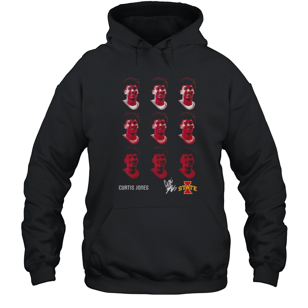 Curtis Jones Iowa State Patterned Faces Shirt Unisex Hoodie