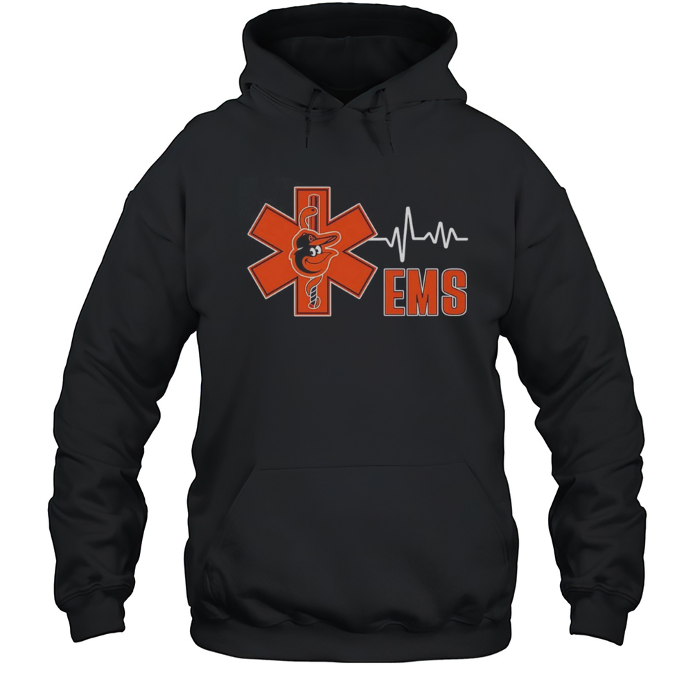 EMS Heartbeat Baltimore Orioles Logo Shirt Unisex Hoodie