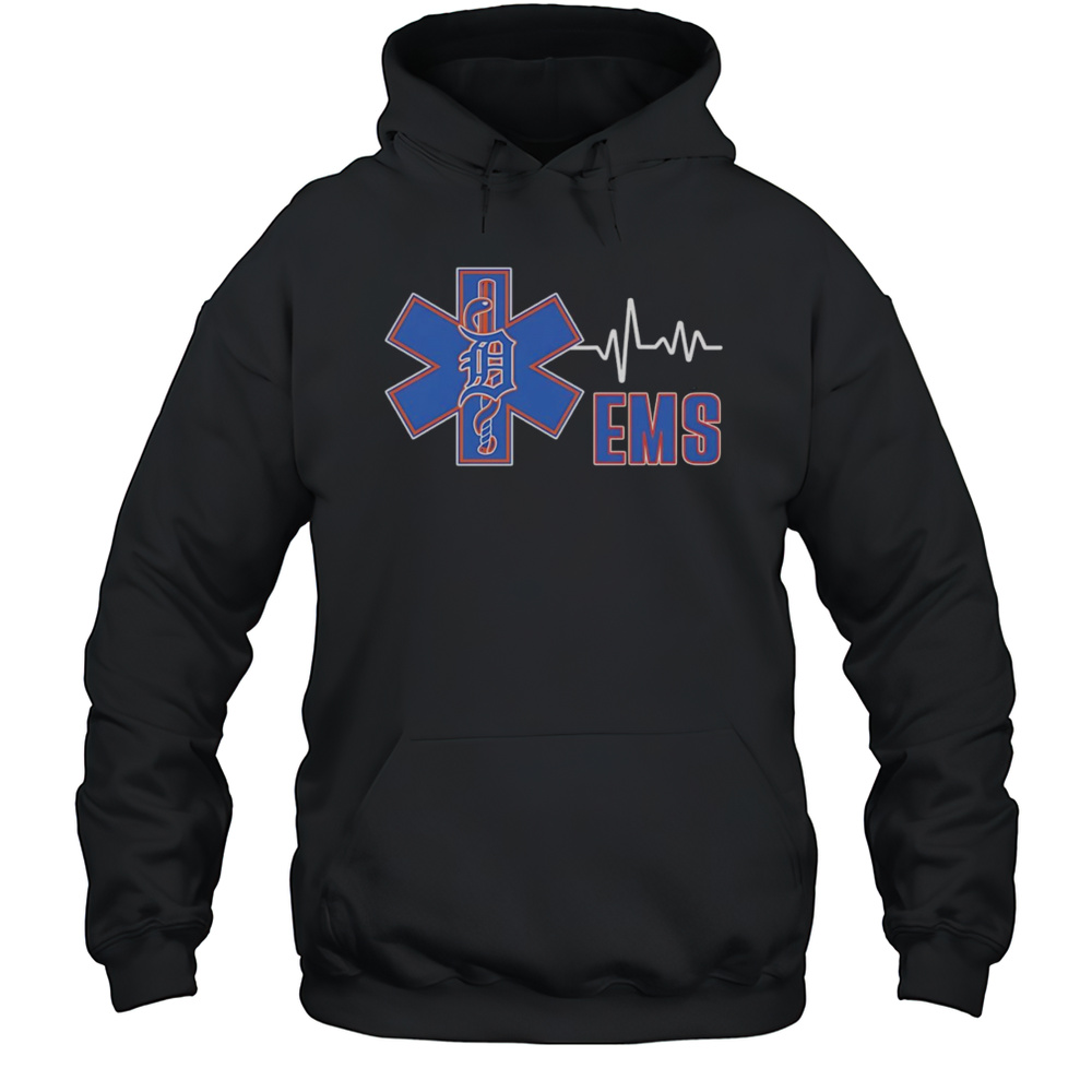 EMS Heartbeat Detroit Tigers Logo Shirt Unisex Hoodie