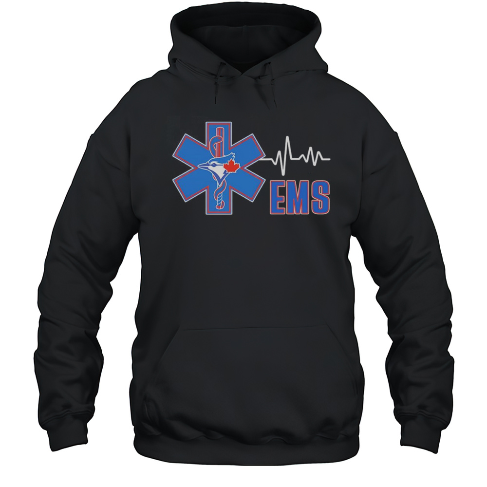 EMS Heartbeat Toronto Blue Jays Logo Shirt Unisex Hoodie