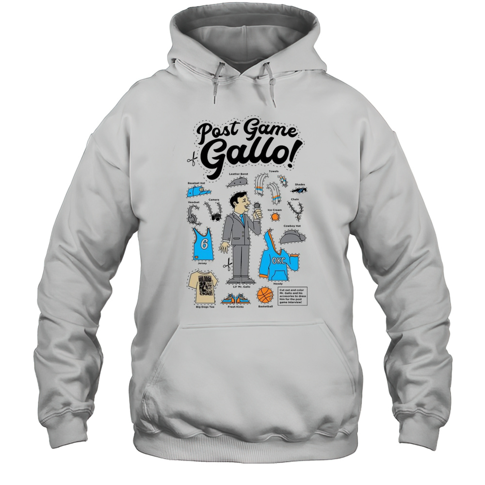 Game Gallo Cut Out And Color Mr. Gallo And His Accessories To Dress Him For The Post Game Interview Painting T-shirt Unisex Hoodie