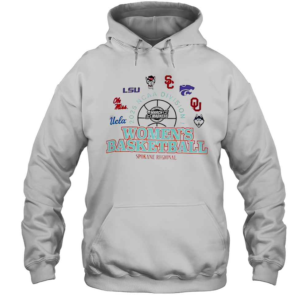 Good NCAA Division I Womens Basketball 2025 Spokane Regional T-Shirt Unisex Hoodie