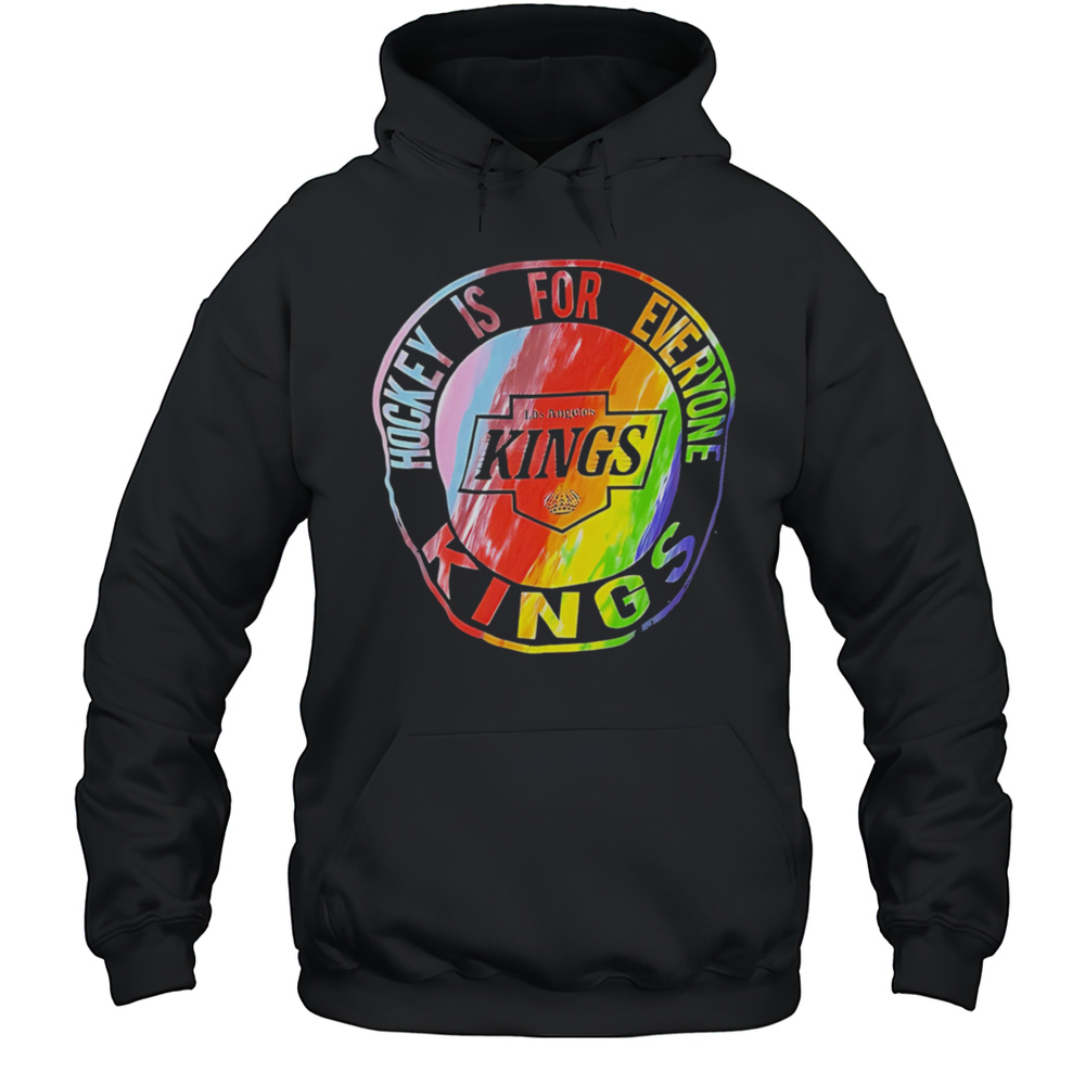 Hockey Is For Everyone Kings Rainbow Shirt Unisex Hoodie