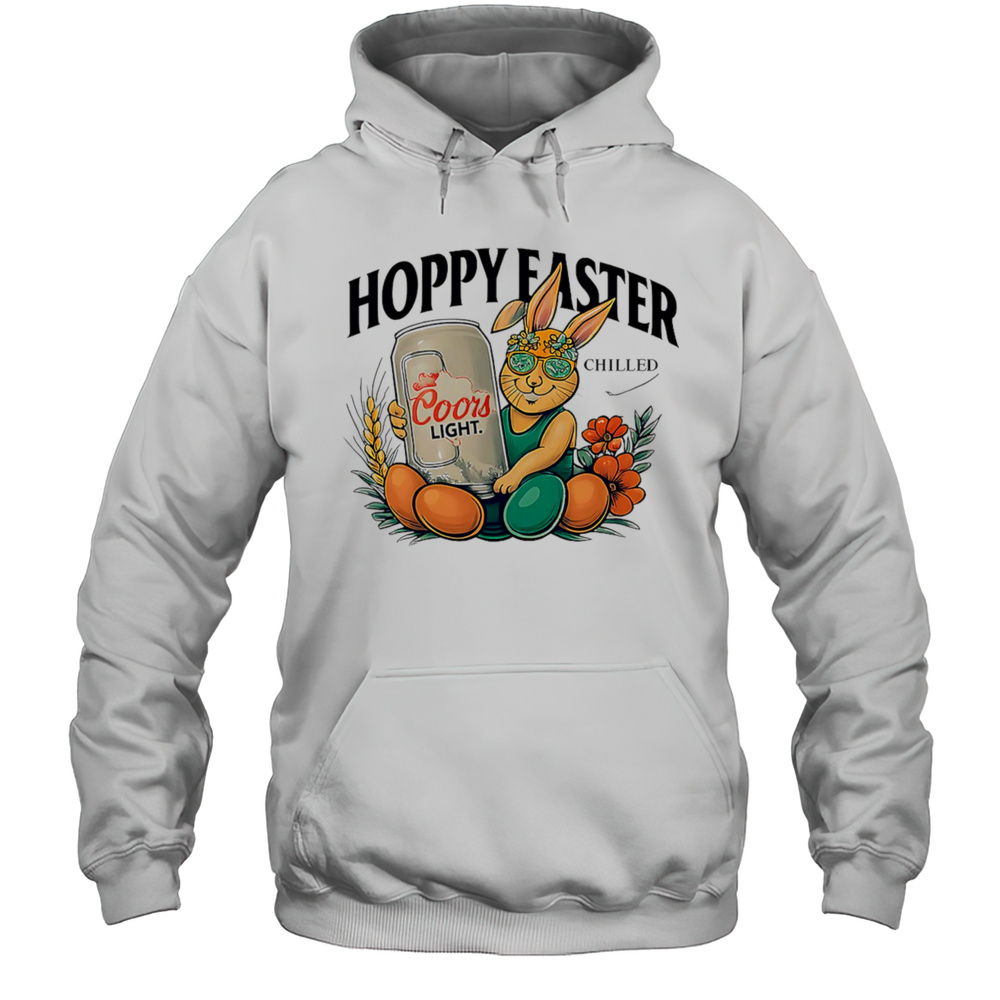 Hoppy Easter Chilled Coors Light Rabbit Shirt Unisex Hoodie