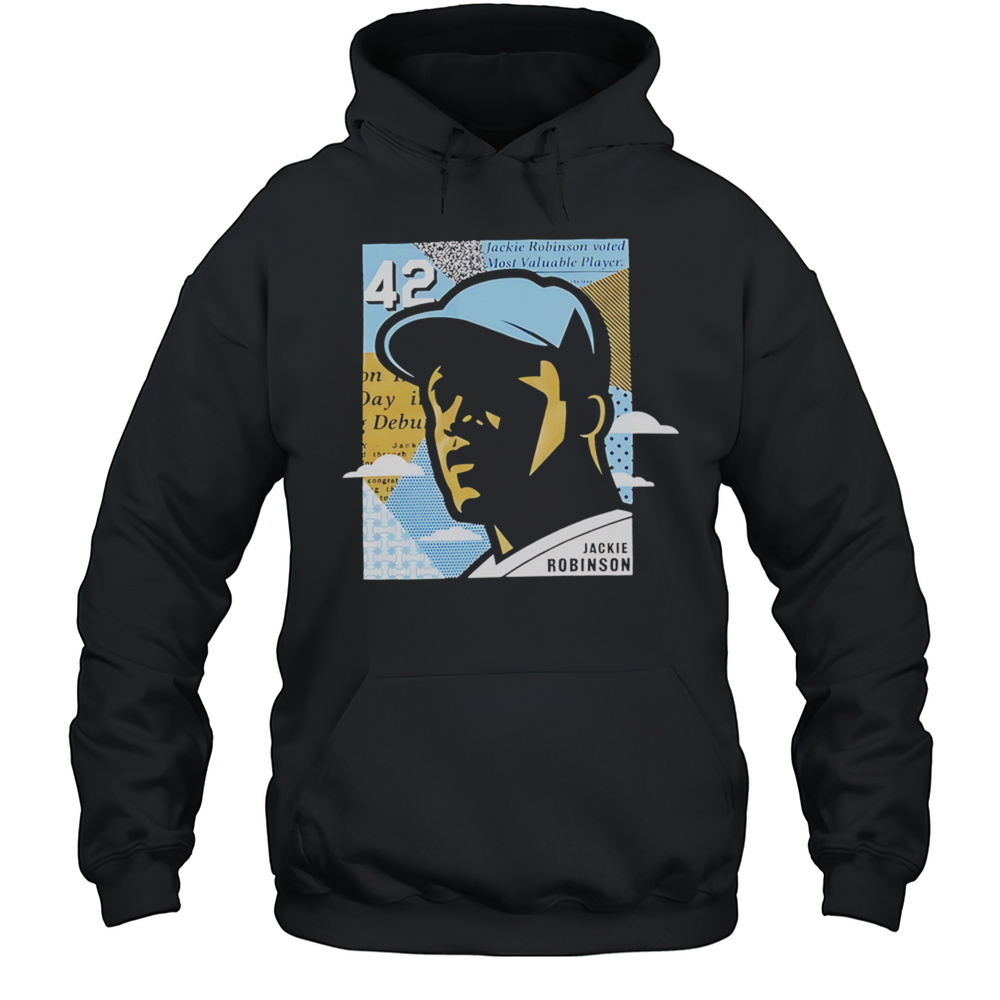 Jackie Robinson Front 42 Baseball Shirt Unisex Hoodie