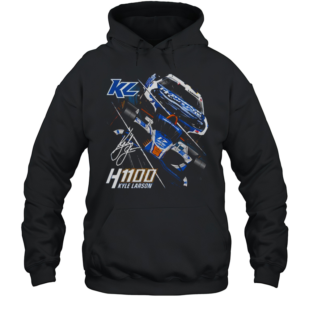 KL5 KL17 HendrickCars H1100 Kyle Larson Dual Design Signature T-shirt Unisex Hoodie