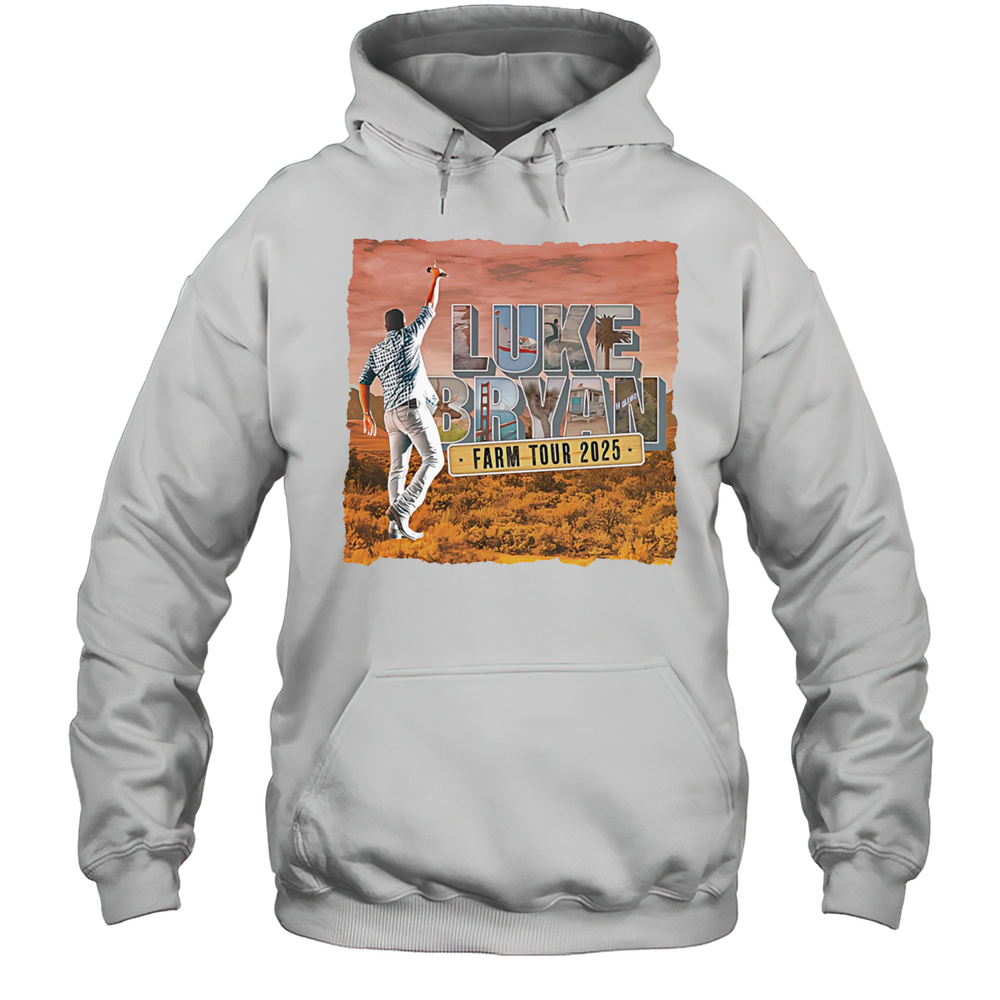 Luke Bryan 2025 Farm Tour Shirt Unisex Hoodie