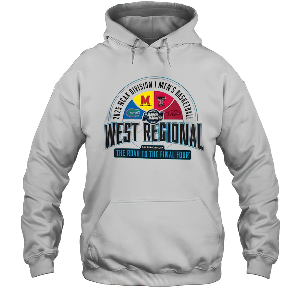 Nice 2025 NCAA DI Mens Basketball West Regional San Francisco CA T-Shirt Unisex Hoodie