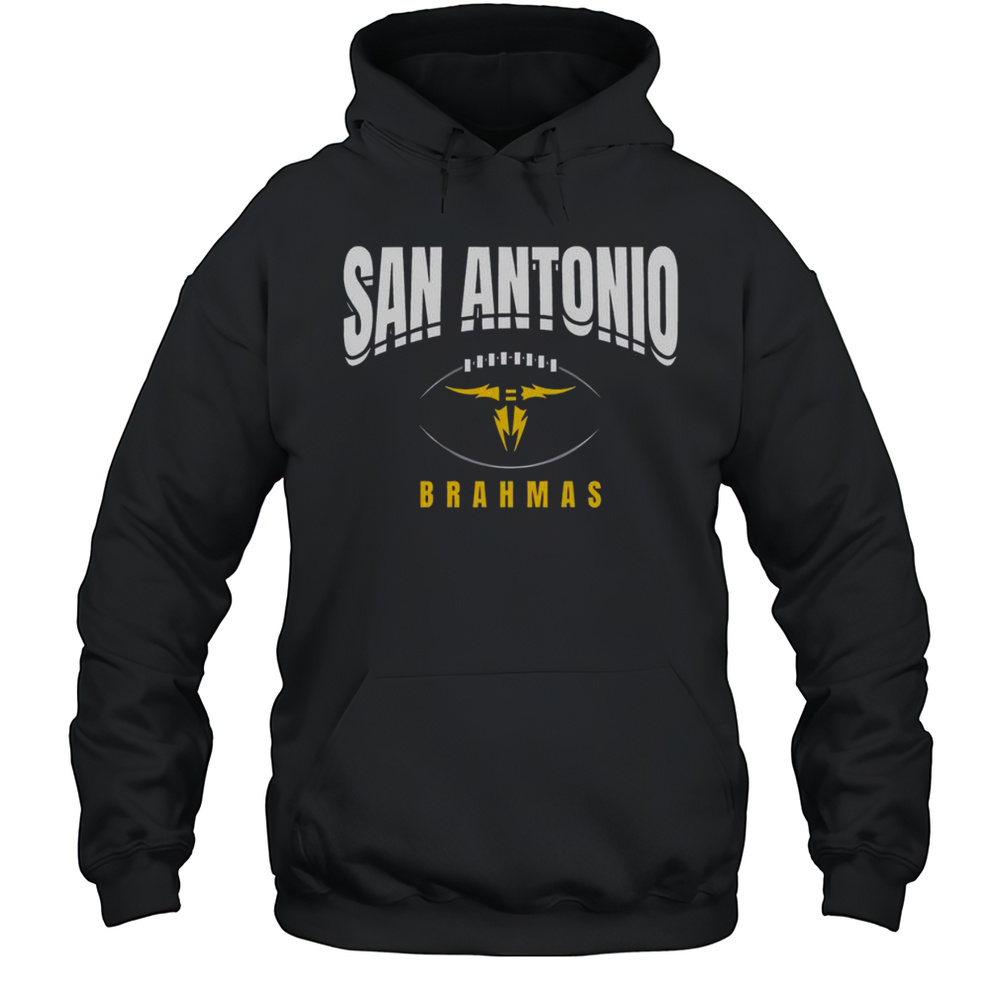 Official San Antonio Brahmas Football Outline T-Shirt Unisex Hoodie