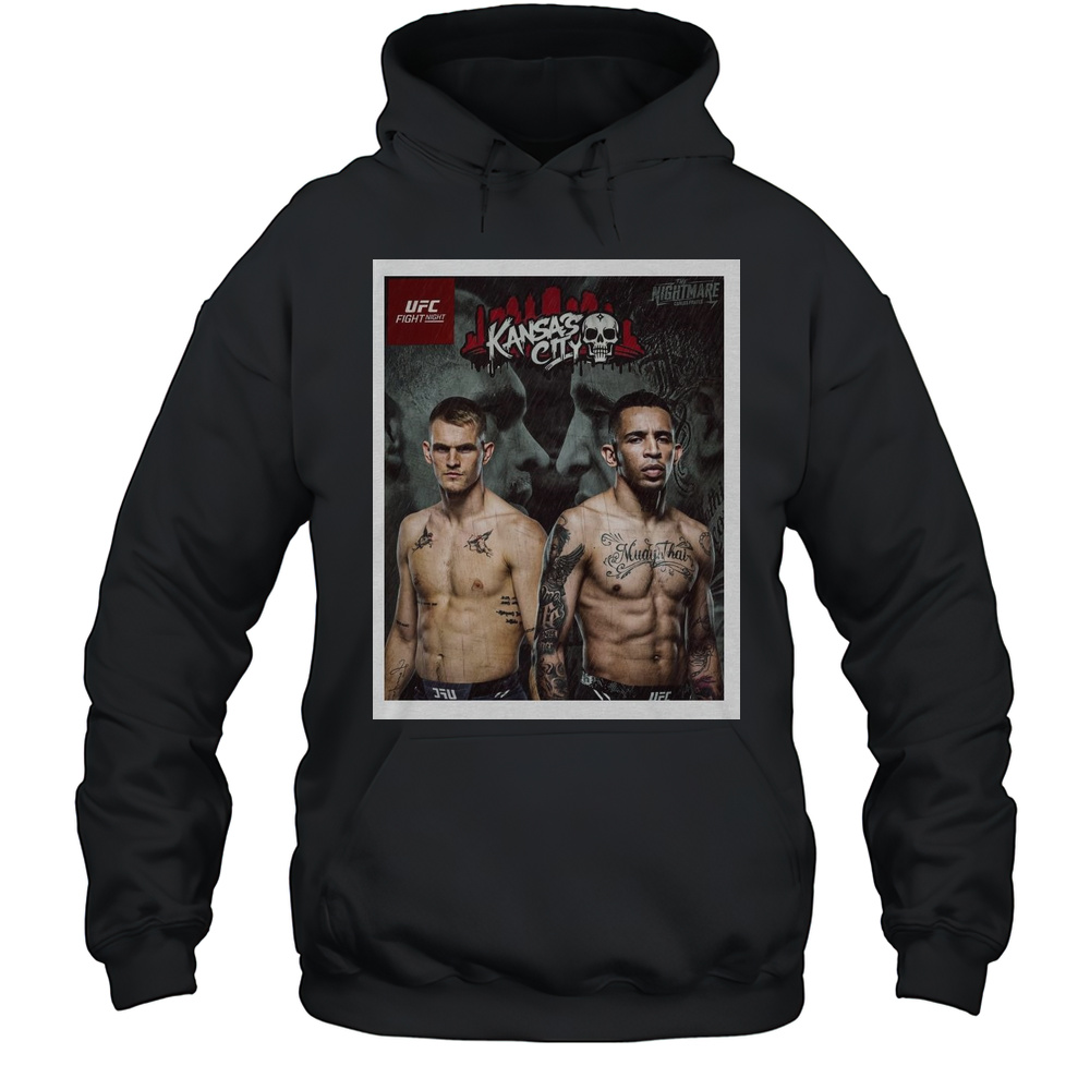Poster UFC Fight Night 2025 Kansas City The Nightmare Ian Machado Garry Vs Carlos Prates T-shirt Unisex Hoodie