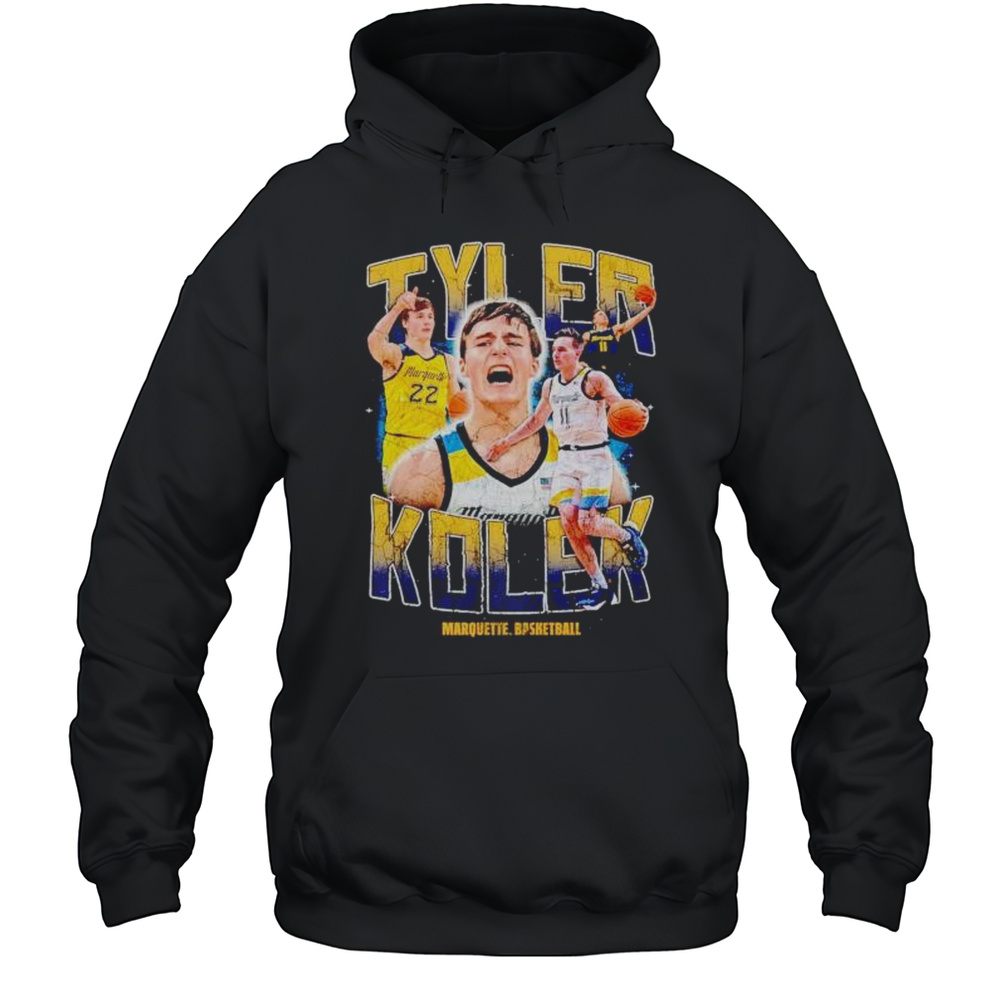 Tyler Kolek Marquette Golden Eagles Basketball Hes Back Shirt Unisex Hoodie