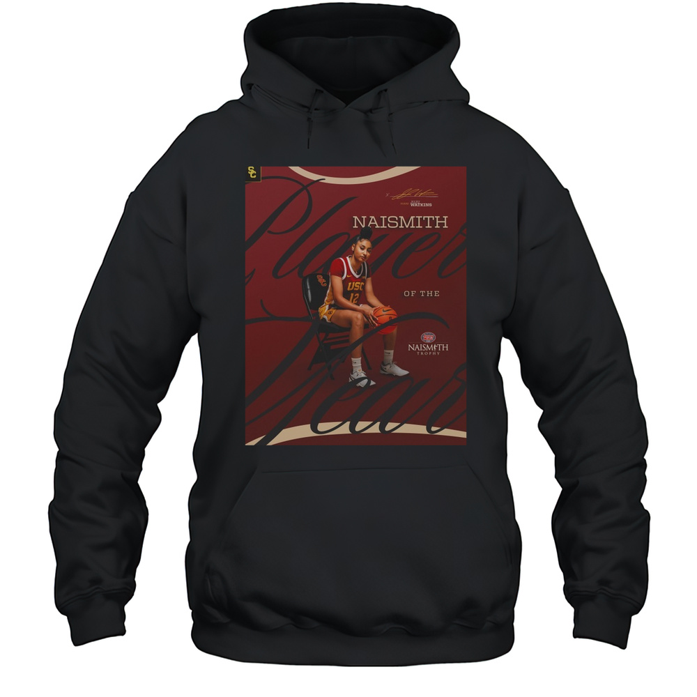 USC Trojans Womens Basketball Juju Watkins Naismith Trophy Player Of The Year Signature Poster T-shirt Unisex Hoodie