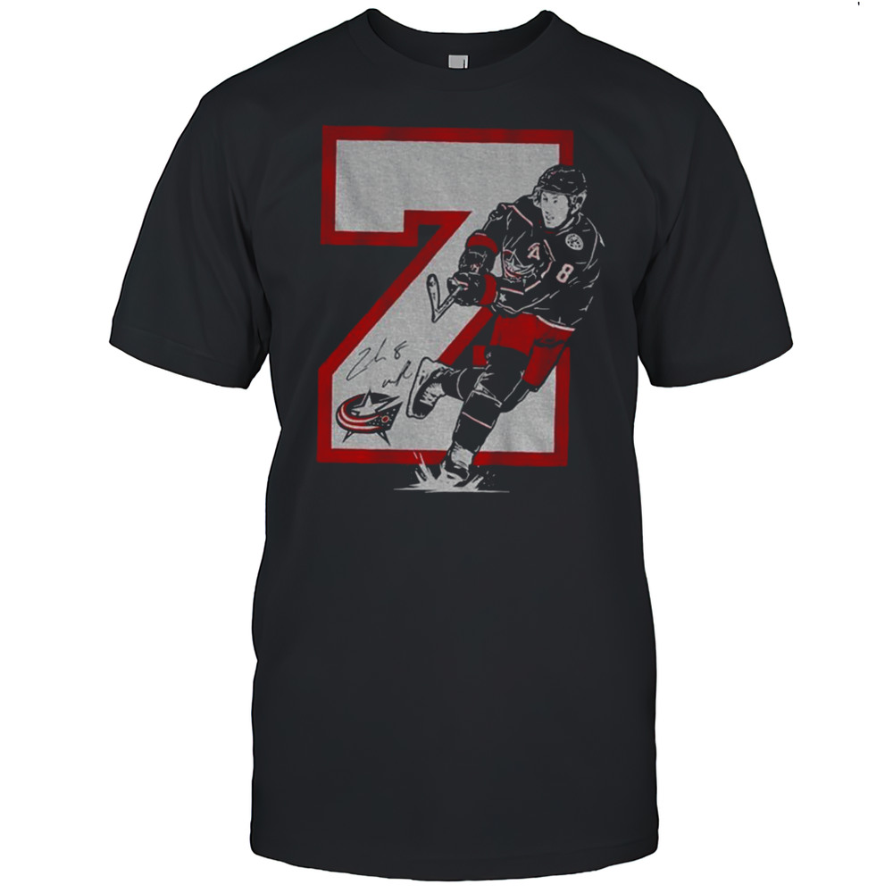 Zach Werenski Z Columbus Blue Jackets Hockey Signature Shirt