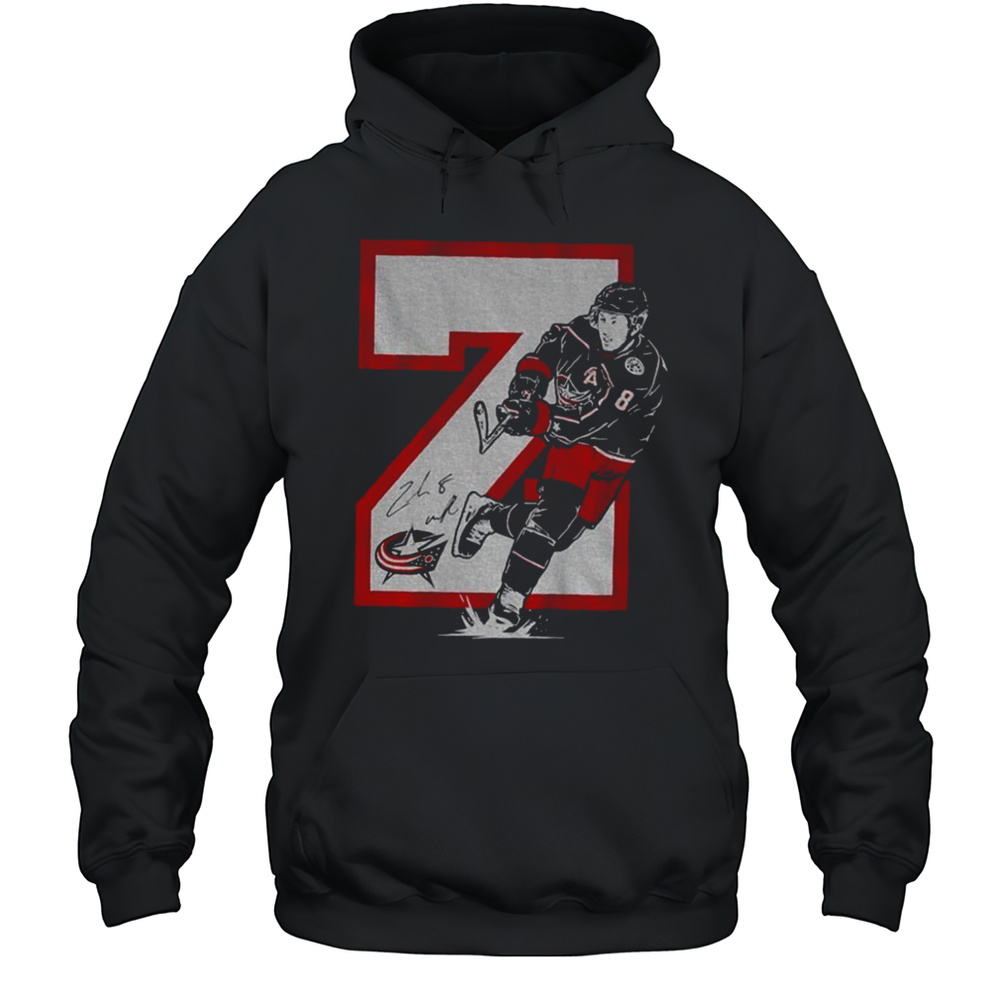 Zach Werenski Z Columbus Blue Jackets Hockey Signature Shirt Unisex Hoodie