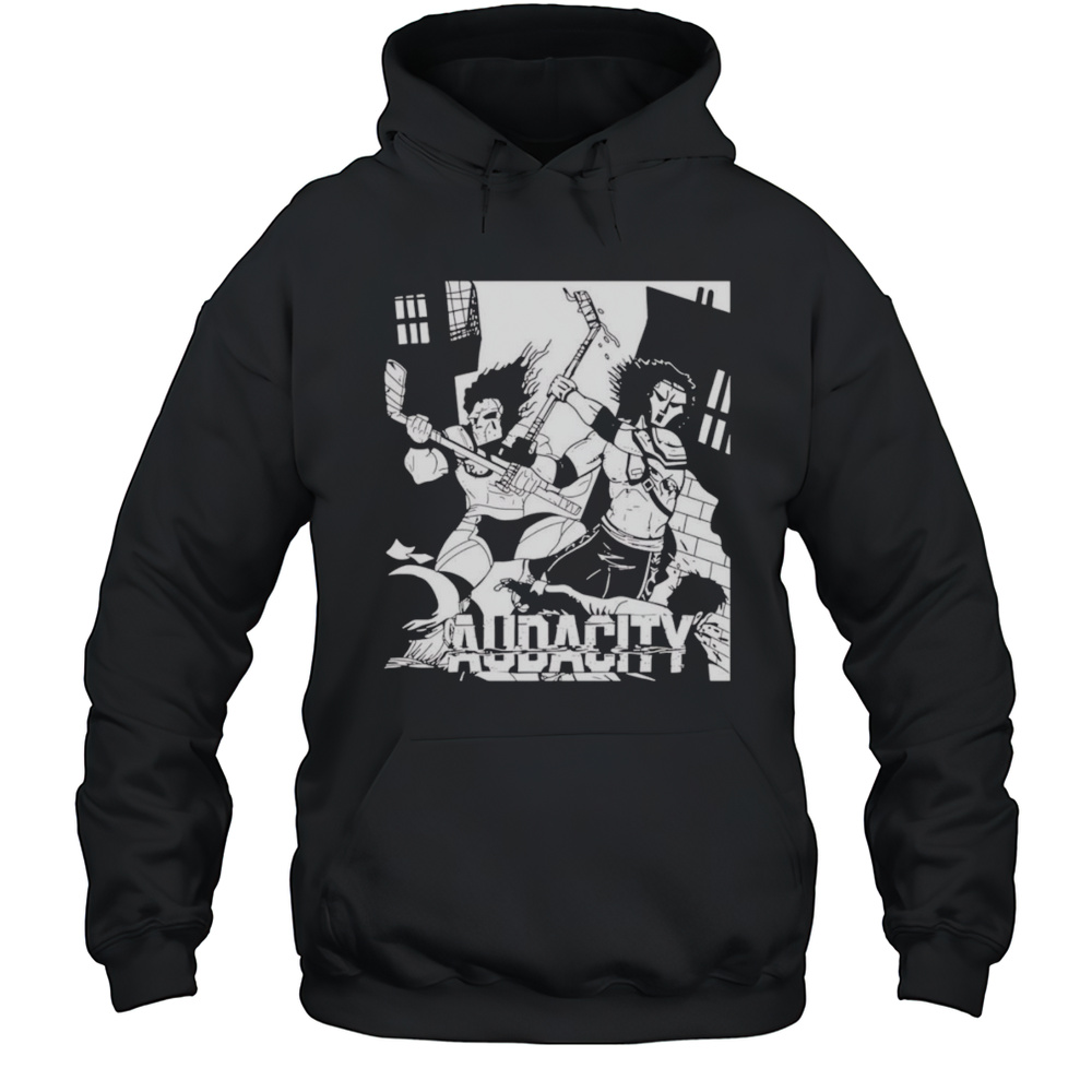 Audacity Black N White Shirt Unisex Hoodie