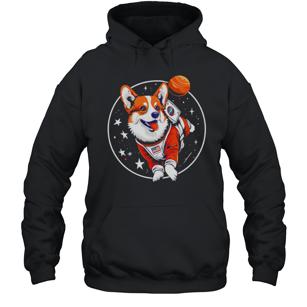 Corgi Astronaut Odyssey Shirt Unisex Hoodie