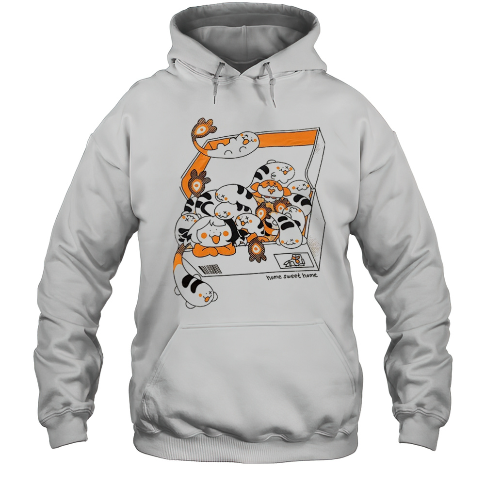 Cute Cozy Cat Box Home Sweet Home Shirt Unisex Hoodie