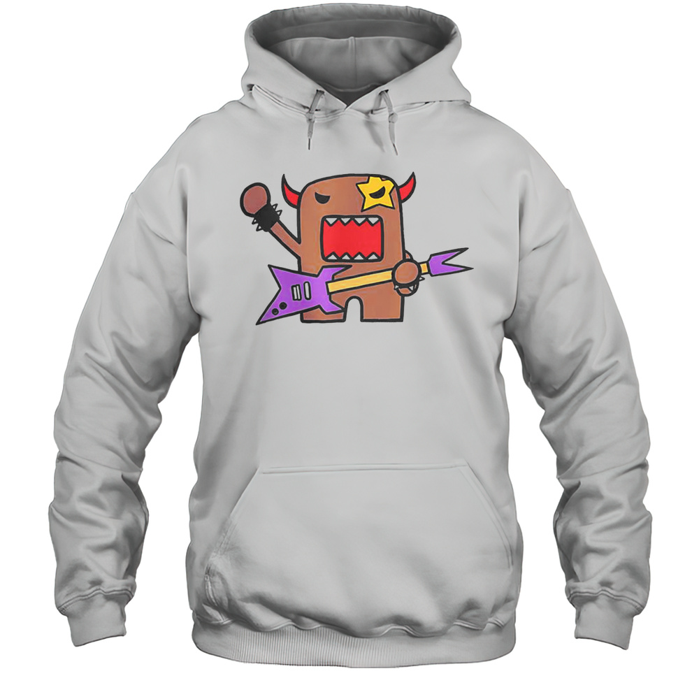 Cute Domo Rocker Cartoon Character T-Shirt Unisex Hoodie