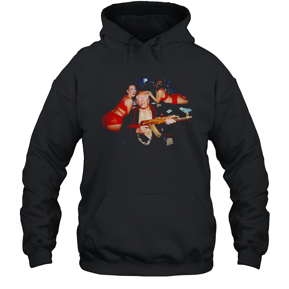 Mean Trump Gun Shirt Unisex Hoodie