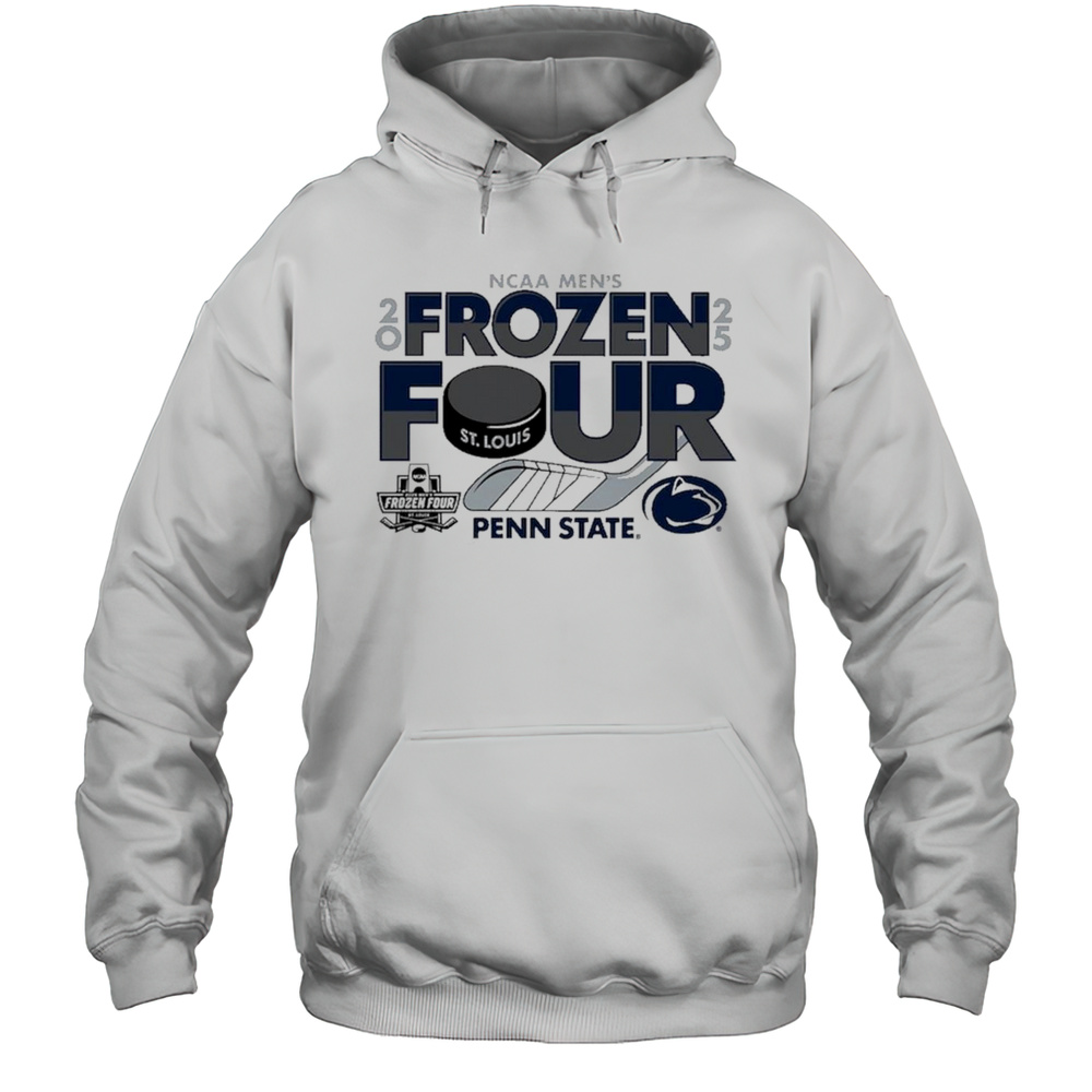 NCAA Frozen Four Mens Ice Hockey Tournament St. Louis 2025 Penn State Nittany Lions Logo T-shirt Unisex Hoodie