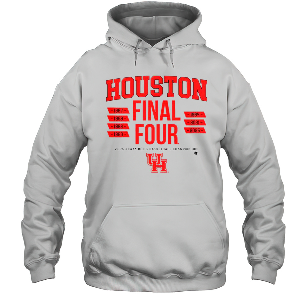 Official Houston Basketball All-Time Final Fours T-Shirt Unisex Hoodie