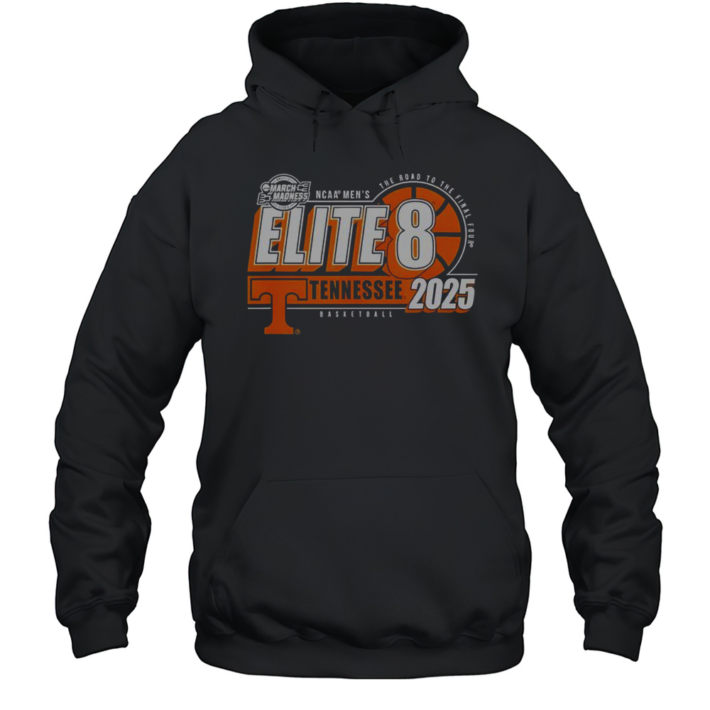 Official Tennessee Volunteers Elite 8 2025 Mens Basketball T-Shirt Unisex Hoodie